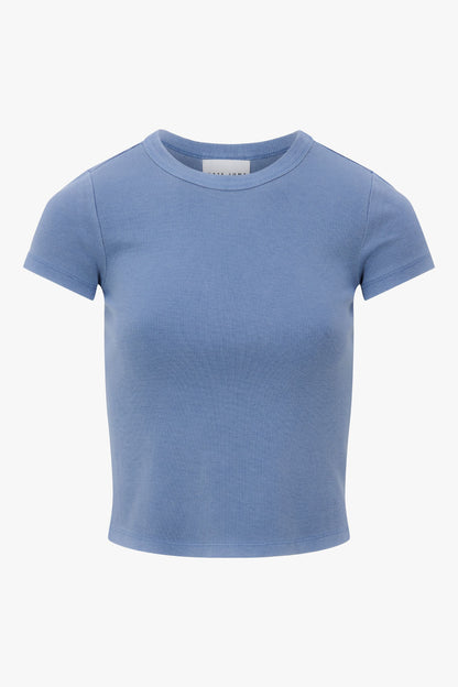 THE GARMENT DYED TEE BLUE women — KATE JUNE