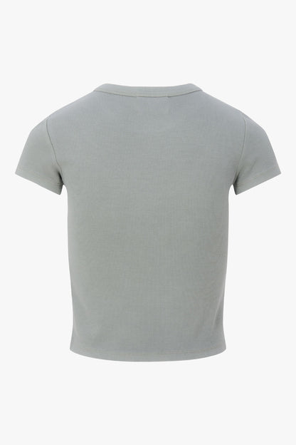 THE GARMENT DYED TEE GREEN women — KATE JUNE