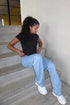 THE GARMENT DYED TEE GREY DARK women — KATE JUNE