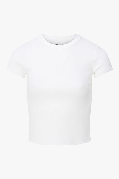 THE GARMENT DYED TEE OFF - WHITE women — KATE JUNE