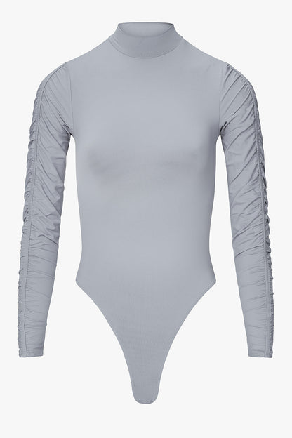 THE GATHERED LONGSLEEVE BODY BLUE GREY women — KATE JUNE
