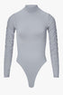 THE GATHERED LONGSLEEVE BODY BLUE GREY women — KATE JUNE