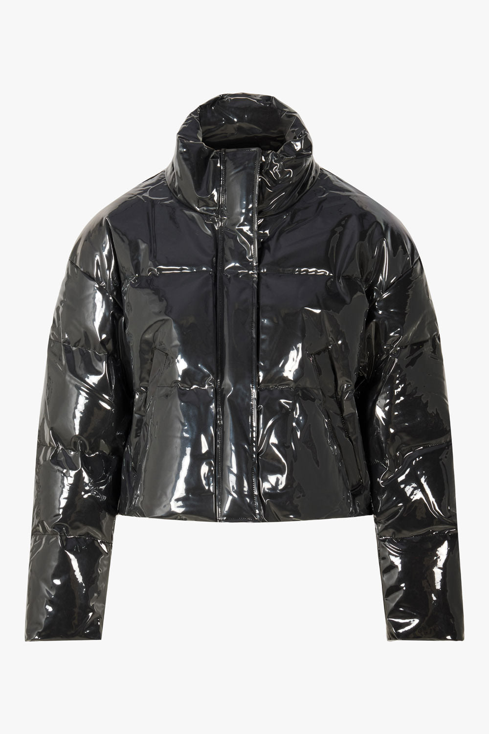 THE GLOSSY PATENT COAT