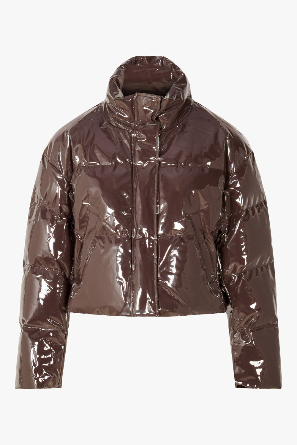 THE GLOSSY PATENT COAT