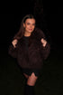 THE HAIRY FUR COAT DARK BROWN women — KATE JUNE