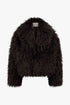 THE HAIRY FUR COAT DARK BROWN women — KATE JUNE