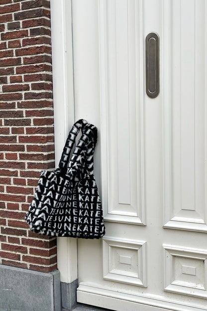 Fur tote bag