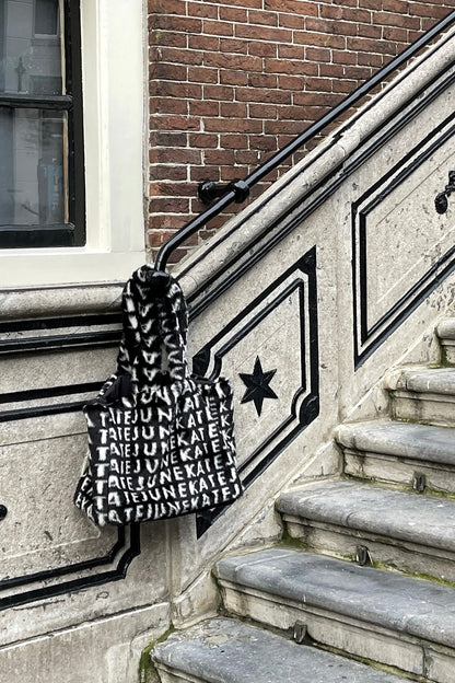 Fur tote bag
