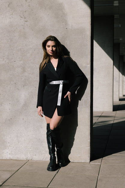 THE LOGO BELT METALLIC women — KATE JUNE