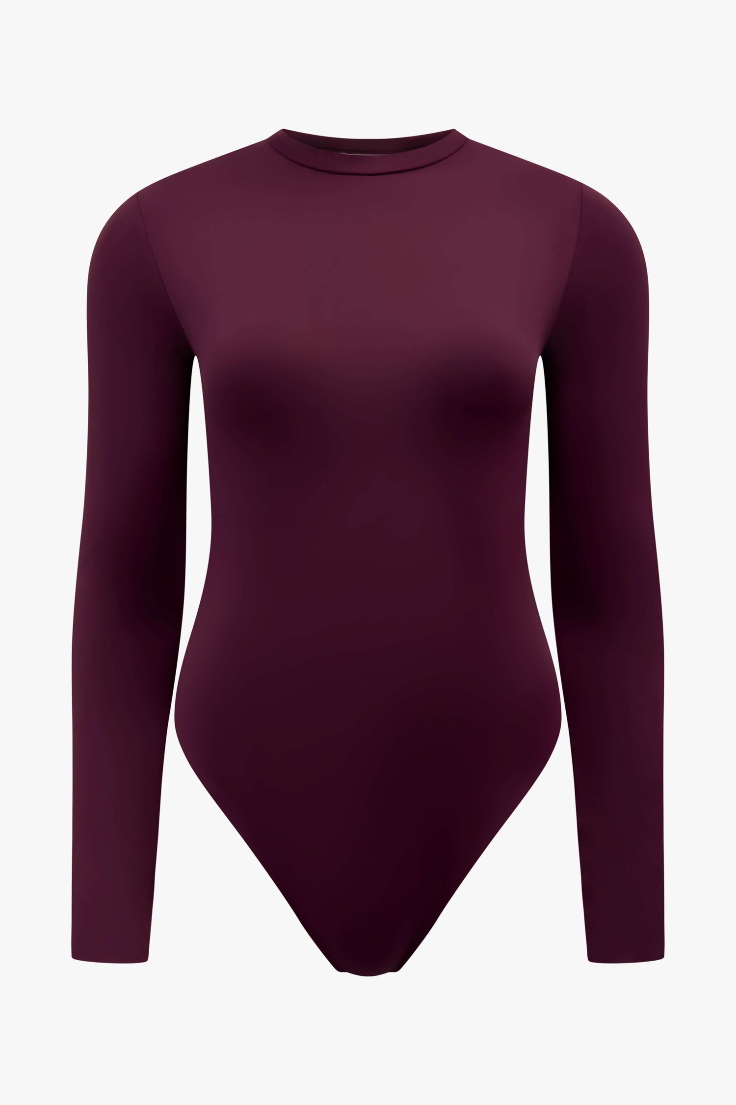 THE LONG SLEEVE COLLAR BODY BURGUNDY women — KATE JUNE