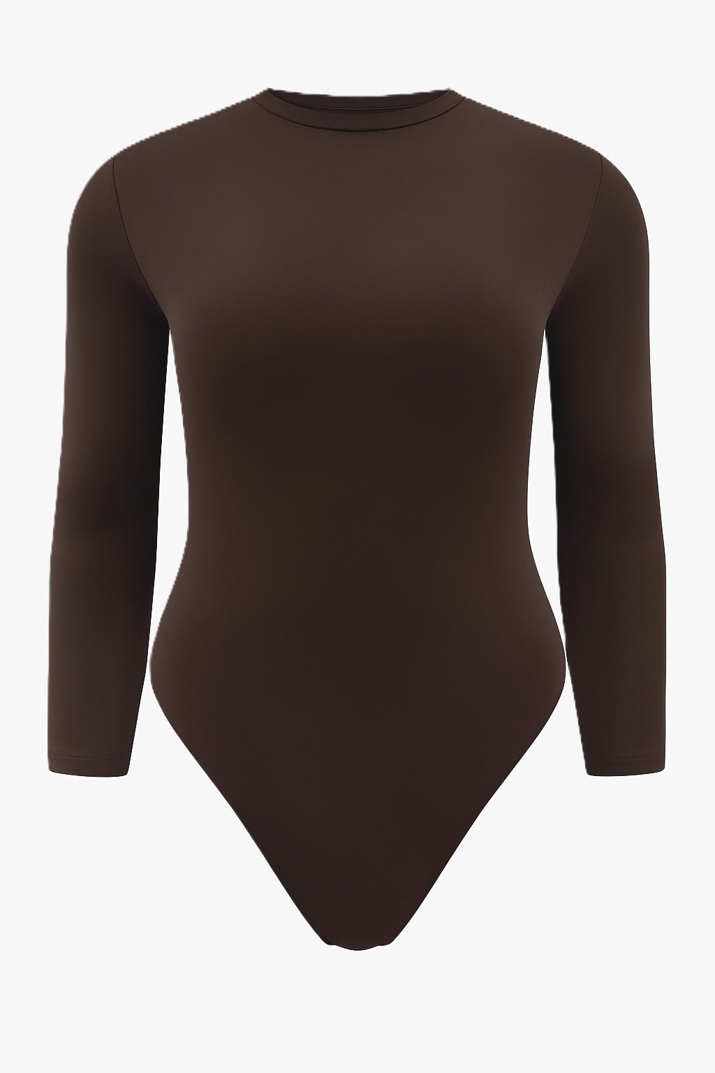 THE LONG SLEEVE COLLAR BODY CHOCO BROWN women — KATE JUNE