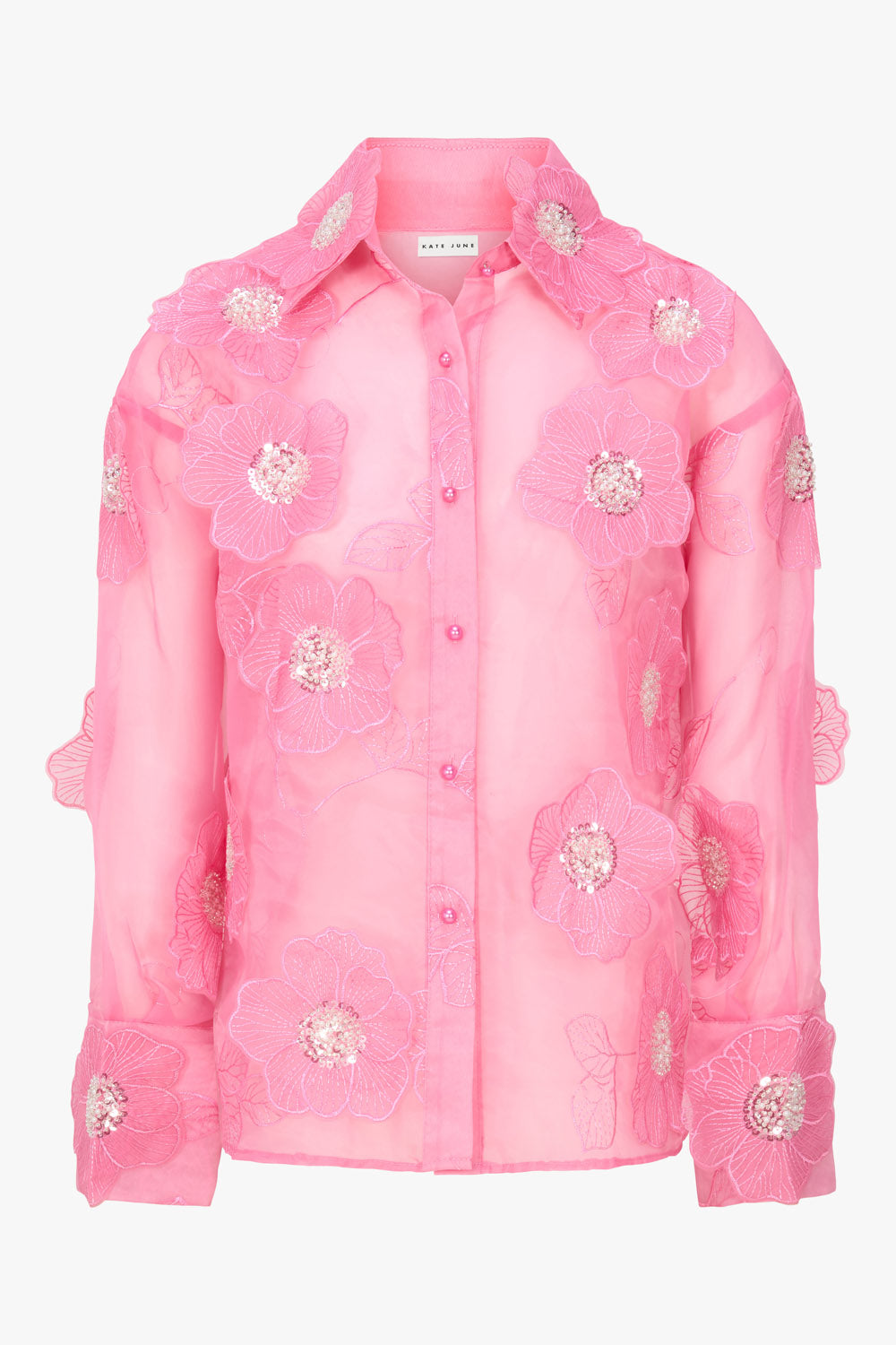 THE MESH FLOWER BLOUSE