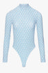THE MOCK NECK BODY BLUE AOP women — KATE JUNE