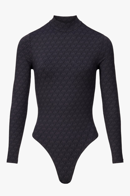 THE MOCK NECK BODY GREY AOP women — KATE JUNE