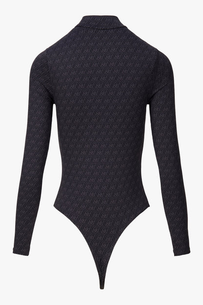 THE MOCK NECK BODY GREY AOP women — KATE JUNE