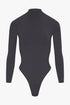 THE MOCK NECK BODY GREY women — KATE JUNE
