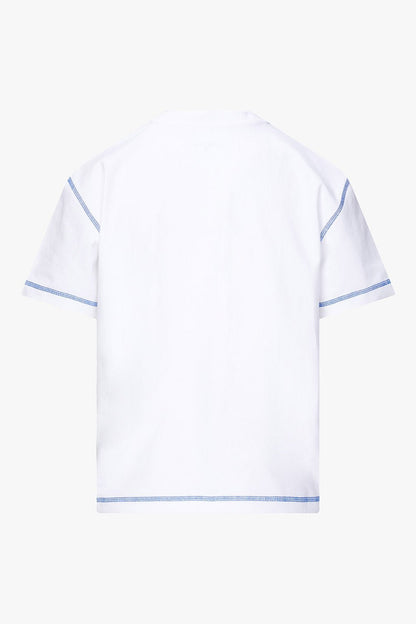 THE OVERSIZED LOGO TEE BLUE women — KATE JUNE