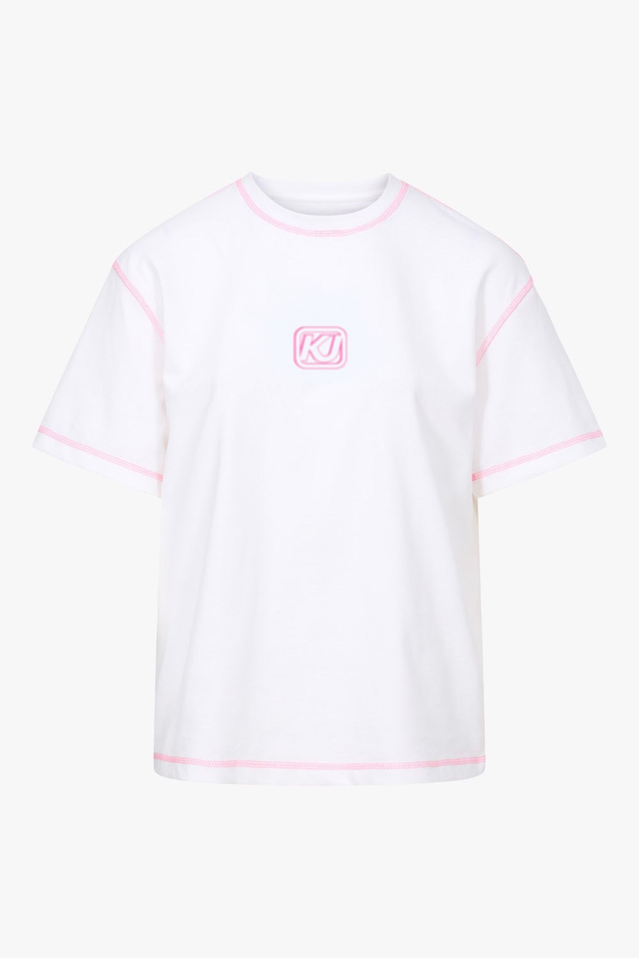 THE OVERSIZED LOGO TEE PINK women — KATE JUNE
