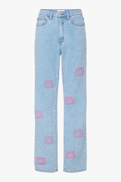 THE PINK LOGO STRAIGHT LEG JEANS