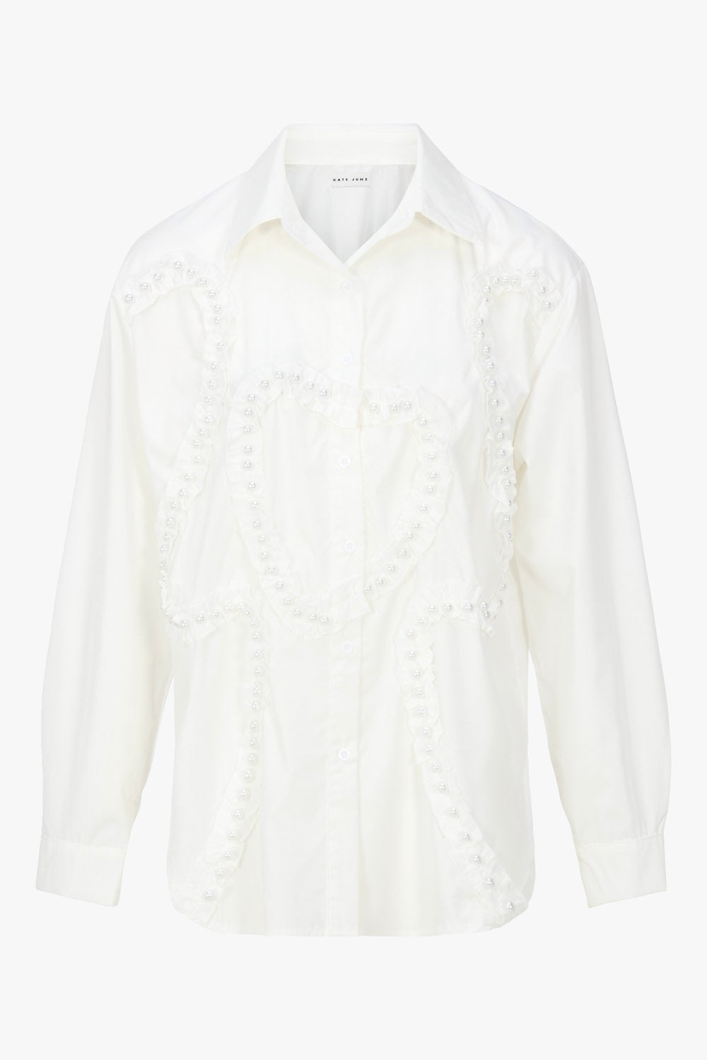 THE POPLIN PEARL BLOUSE