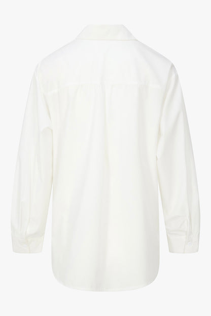 THE POPLIN PEARL BLOUSE
