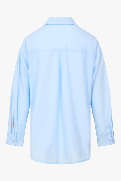 THE POPLIN PEARL BLOUSE