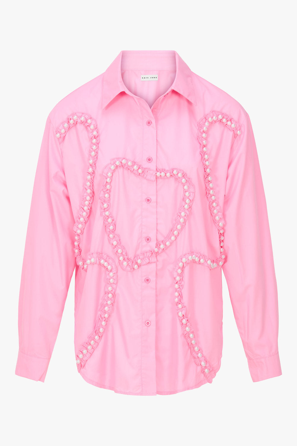 THE POPLIN PEARL BLOUSE