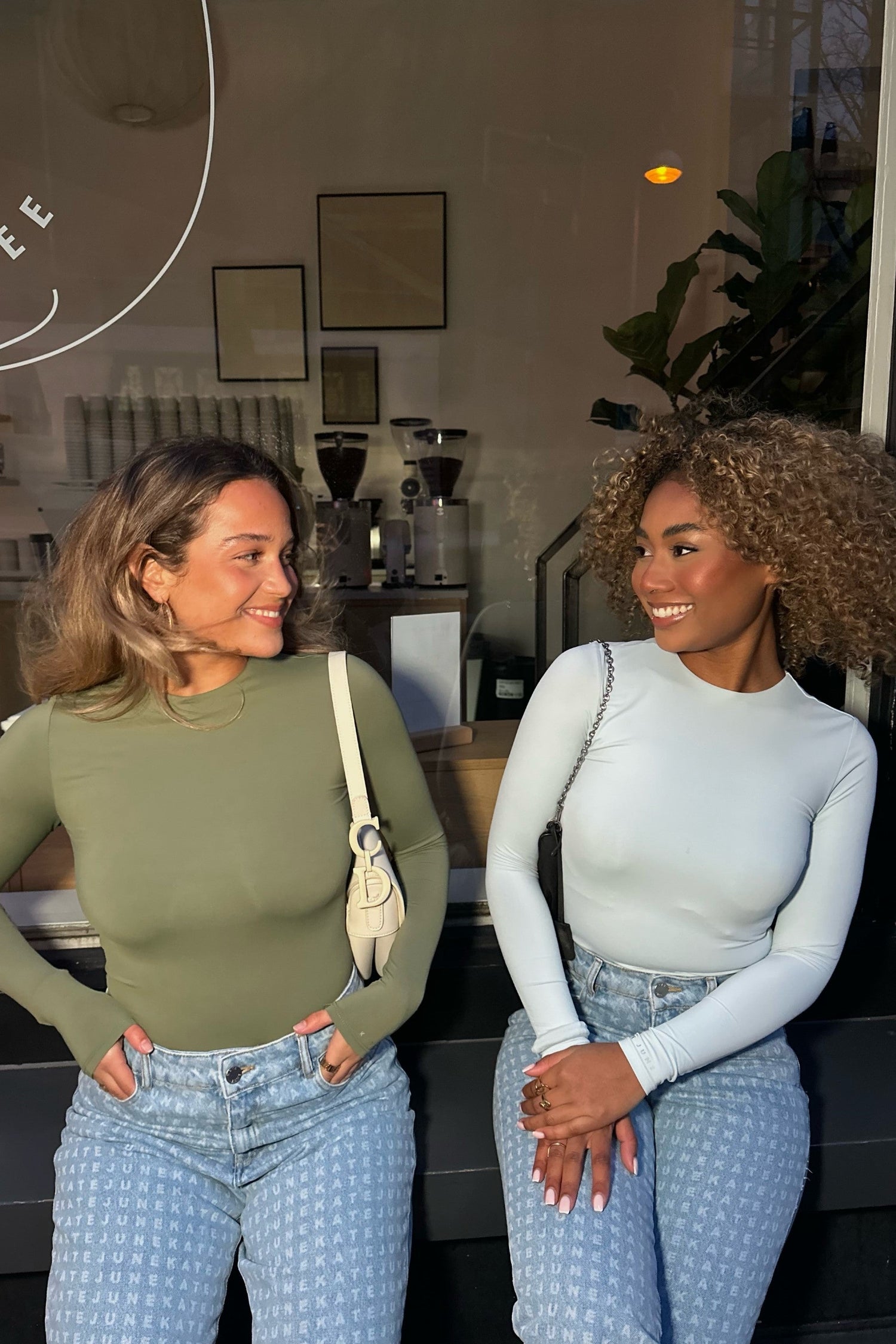 THE ROUND NECK BODY ARMY GREEN women — KATE JUNE