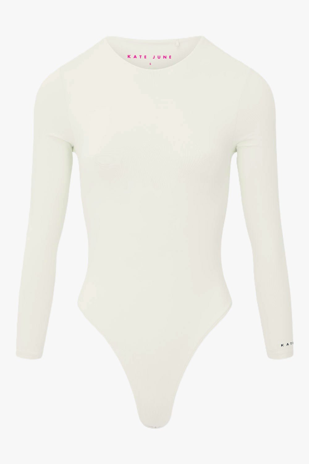 THE ROUND NECK BODY OFF - WHITE women — KATE JUNE