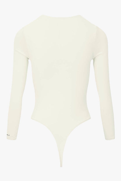 THE ROUND NECK BODY OFF - WHITE women — KATE JUNE