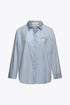 THE SAINT TROPEZ POPLIN BLOUSE LIGHT BLUE women — KATE JUNE