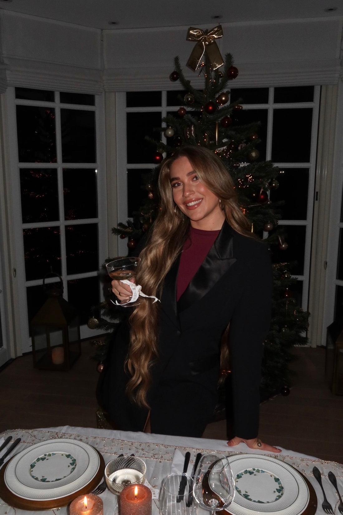 THE SATIN DETAILLED BLAZER DRESS