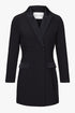 satin detailled blazer dress front view women — KATE JUNE