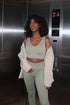 THE SEAMLESS ACTIVE LEGGING ARMY GREEN women — KATE JUNE