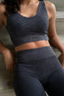 Seamless gym set grey women