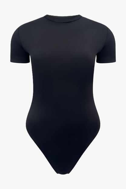 THE SHORT SLEEVE COLLAR BODY BLACK women — KATE JUNE