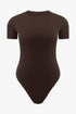 THE SHORT SLEEVE COLLAR BODY CHOCO BROWN women — KATE JUNE