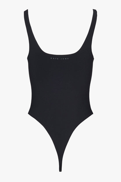 THE SLEEVELESS SQUARE NECK BODY BLACK women — KATE JUNE