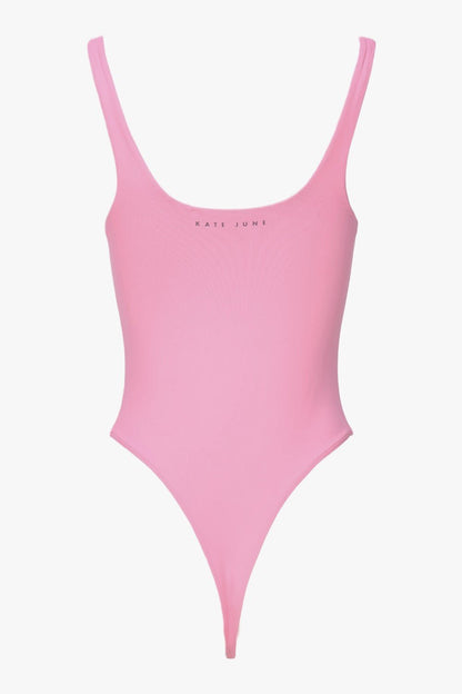 THE SLEEVELESS SQUARE NECK BODY PINK women — KATE JUNE