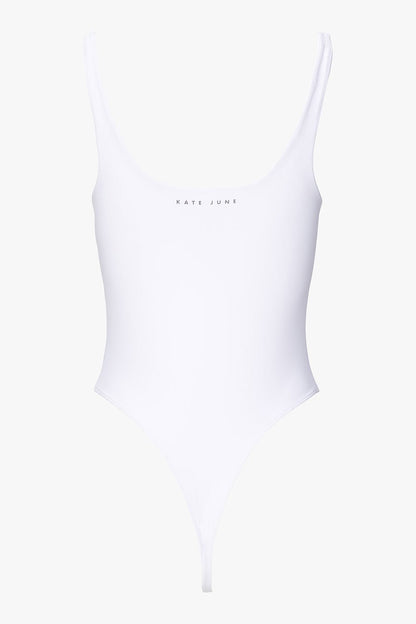 THE SLEEVELESS SQUARE NECK BODY WHITE women — KATE JUNE