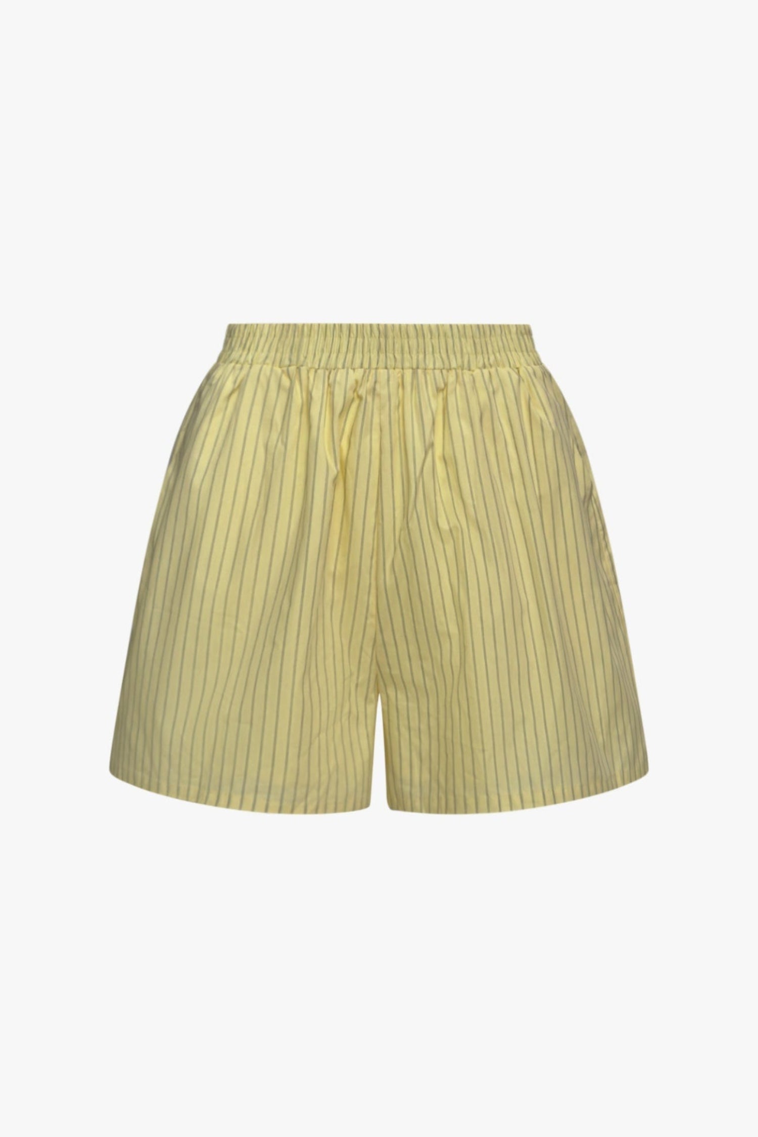 THE SOFT PINSTRIPE SHORT BUTTER YELLOW women — KATE JUNE