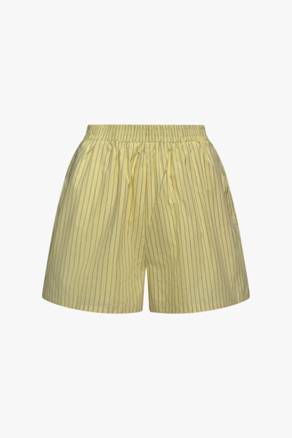 THE SOFT PINSTRIPE SHORT BUTTER YELLOW women — KATE JUNE