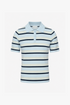 THE SOFT STRIPE POLO LIGHT BLUE women — KATE JUNE