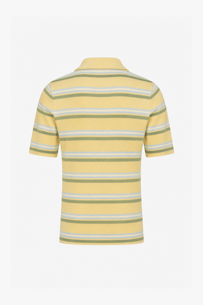 THE SOFT STRIPE POLO YELLOW women — KATE JUNE