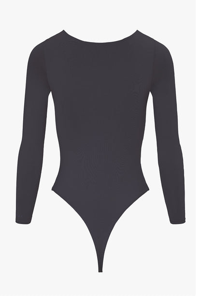THE SQUARE NECK BODY GREY women — KATE JUNE