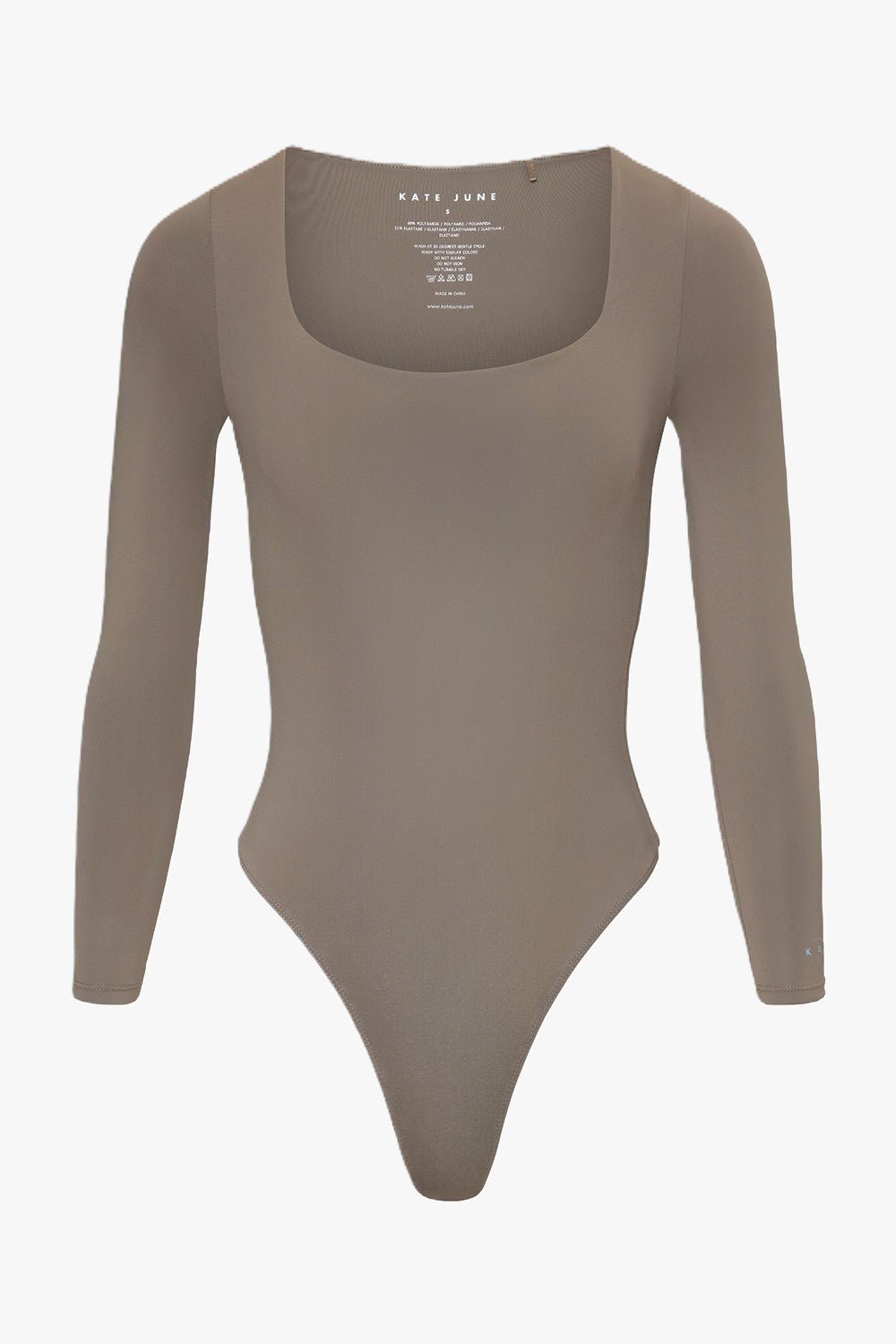 THE SQUARE NECK BODY TAUPE women — KATE JUNE