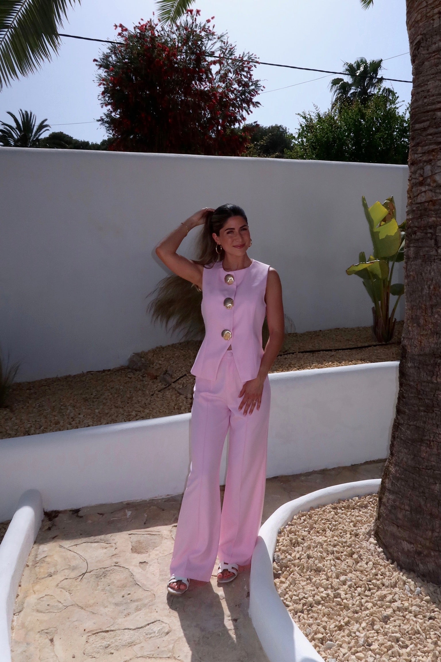 THE SUNSET SHELL GILET LIGHT PINK women — KATE JUNE