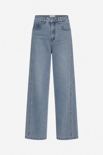 THE TWISTED WIDE LEG JEANS LIGHT WASH women — KATE JUNE
